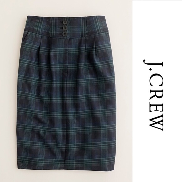 J. Crew Dresses & Skirts - J. Crew Plaid Pencil Skirt